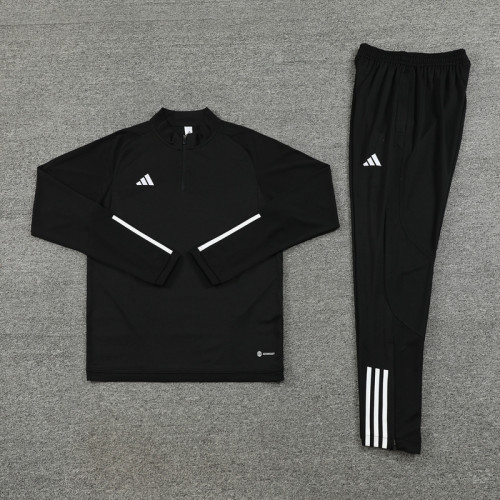 AB05 Black MEN 1/4 Zipper TrackSuit