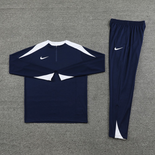 NB08 Navy Blue MEN 1/4 Zipper TrackSuit