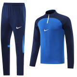 NB02 Royal Blue MEN 1/4 Zipper TrackSuit