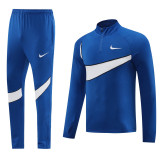 AB02 Royal Blue MEN 1/4 Zipper TrackSuit