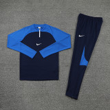 NB02 Navy Blue MEN 1/4 Zipper TrackSuit
