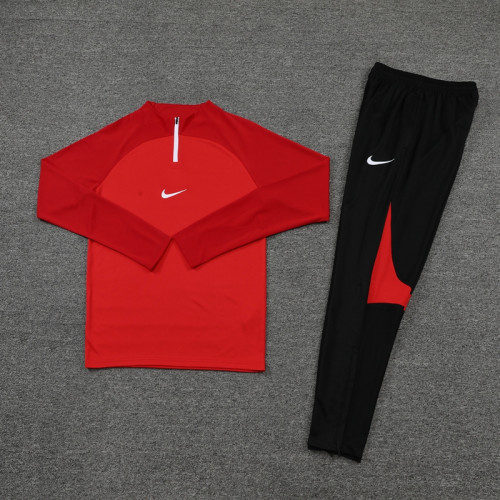NB02 Red MEN 1/4 Zipper TrackSuit