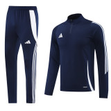 AB06 Navy Blue MEN 1/4 Zipper TrackSuit