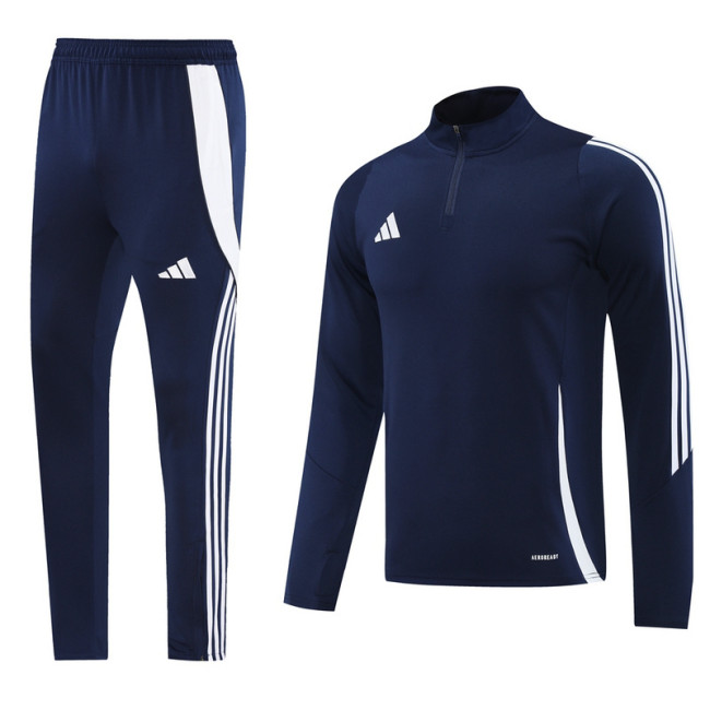 AB06 Navy Blue MEN 1/4 Zipper TrackSuit