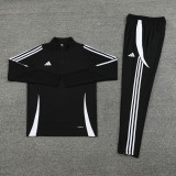 AB06 Black MEN 1/4 Zipper TrackSuit
