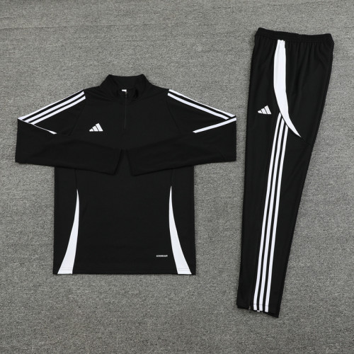 AB06 Black MEN 1/4 Zipper TrackSuit