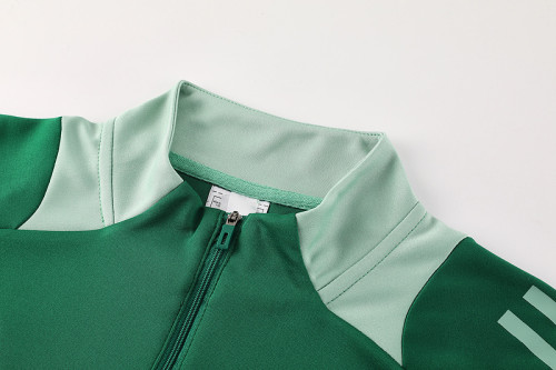 AB07 Green MEN 1/4 Zipper TrackSuit