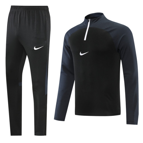 NB02 Black MEN 1/4 Zipper TrackSuit