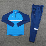 NB03 Lake Blue MEN 1/4 Zipper TrackSuit