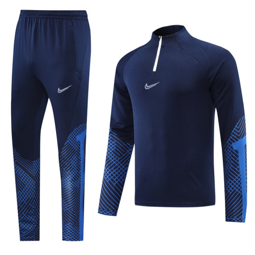 NB01 Navy Blue MEN 1/4 Zipper TrackSuit