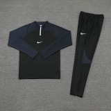 NB02 Black MEN 1/4 Zipper TrackSuit