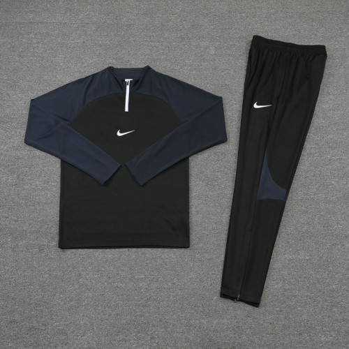 NB02 Black MEN 1/4 Zipper TrackSuit