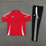 AB06 Red MEN 1/4 Zipper TrackSuit