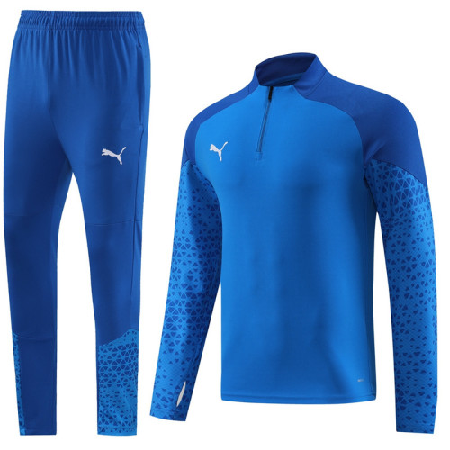 PB01 Royal Blue MEN 1/4 Zipper TrackSuit