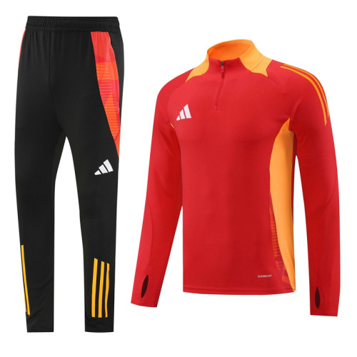 AB07 Red MEN 1/4 Zipper TrackSuit
