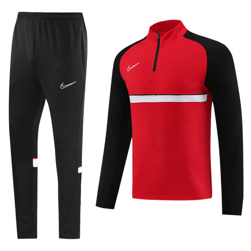 NB03 Red MEN 1/4 Zipper TrackSuit