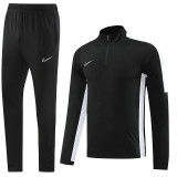 NB05 Black MEN 1/4 Zipper TrackSuit