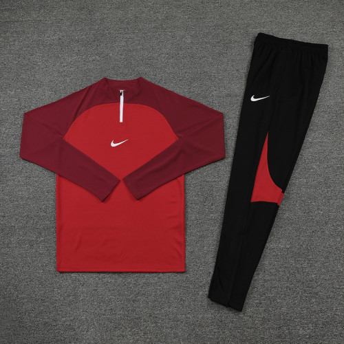 NB02 Bordeaux MEN 1/4 Zipper TrackSuit