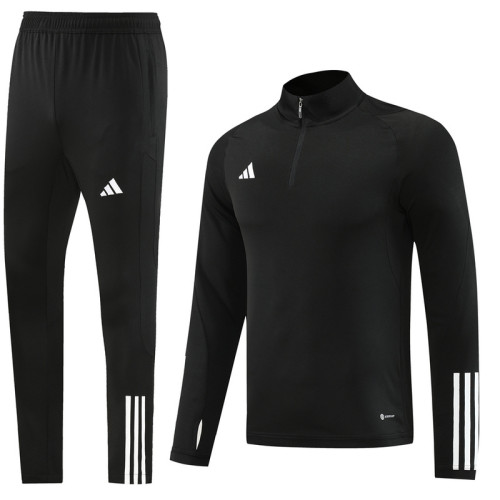 AB05 Black MEN 1/4 Zipper TrackSuit