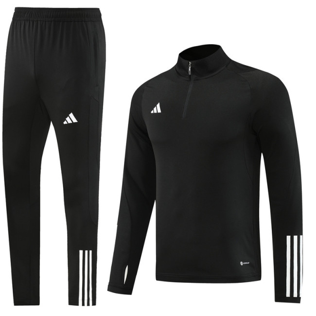 AB05 Black MEN 1/4 Zipper TrackSuit