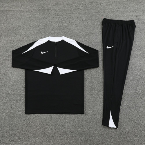 NB08 Black White MEN 1/4 Zipper TrackSuit