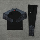 PB01 Black MEN 1/4 Zipper TrackSuit