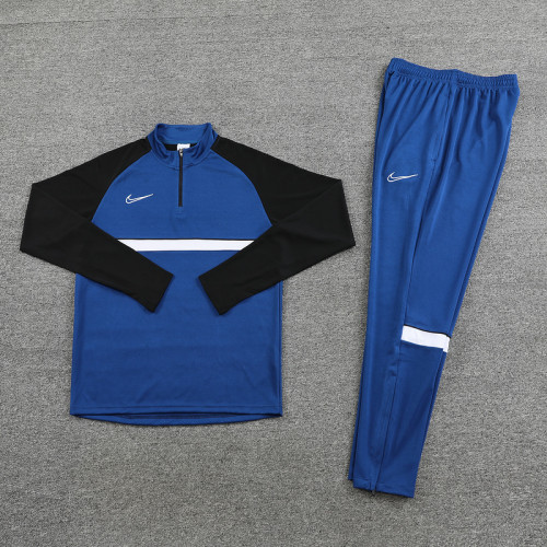 NB03 Navy Blue MEN 1/4 Zipper TrackSuit
