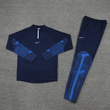 NB01 Navy Blue MEN 1/4 Zipper TrackSuit