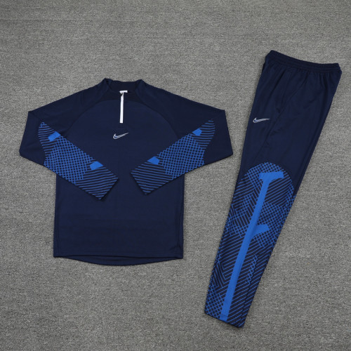 NB01 Navy Blue MEN 1/4 Zipper TrackSuit