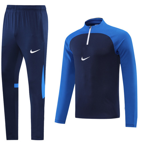 NB02 Navy Blue MEN 1/4 Zipper TrackSuit