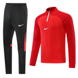 NB02 Red MEN 1/4 Zipper TrackSuit