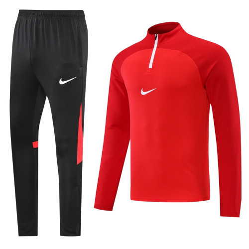 NB02 Red MEN 1/4 Zipper TrackSuit