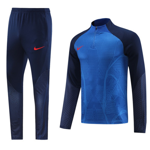 NB06 Royal Blue MEN 1/4 Zipper TrackSuit