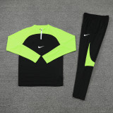 NB02 Black Green MEN 1/4 Zipper TrackSuit