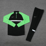 NB03 Black Green MEN 1/4 Zipper TrackSuit