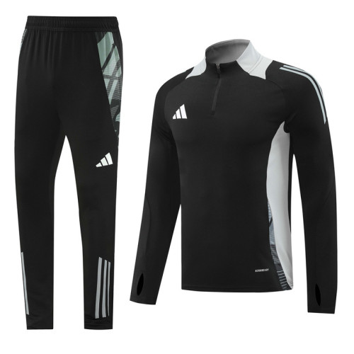AB07 Black MEN 1/4 Zipper TrackSuit