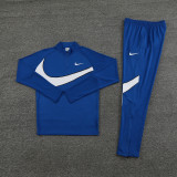 AB02 Royal Blue MEN 1/4 Zipper TrackSuit