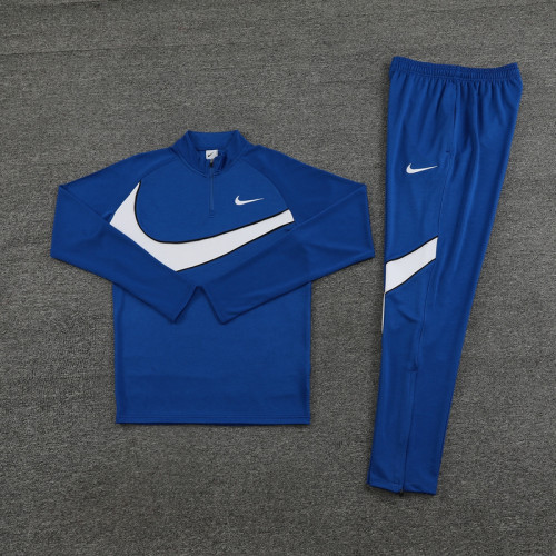 NB07 Royal Blue MEN 1/4 Zipper TrackSuit