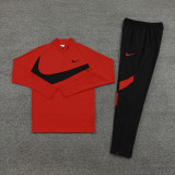 NB07 Red MEN 1/4 Zipper TrackSuit