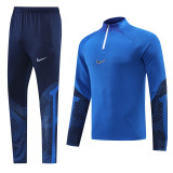 NB01 Royal Blue MEN 1/4 Zipper TrackSuit
