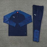 PB01 Navy Blue MEN 1/4 Zipper TrackSuit