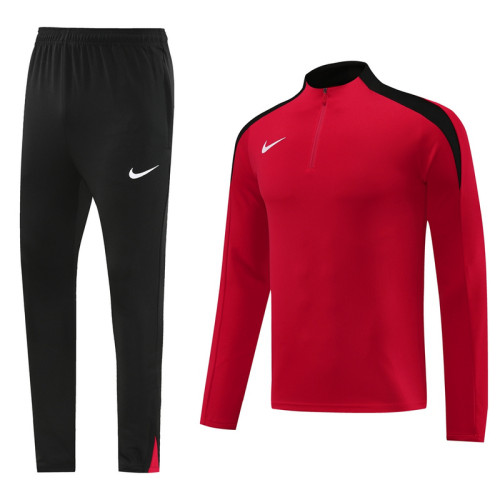 NB08 Red MEN 1/4 Zipper TrackSuit
