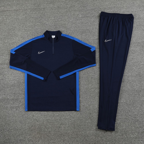 NB05 Navy Blue MEN 1/4 Zipper TrackSuit