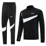 NB07 Black MEN 1/4 Zipper TrackSuit