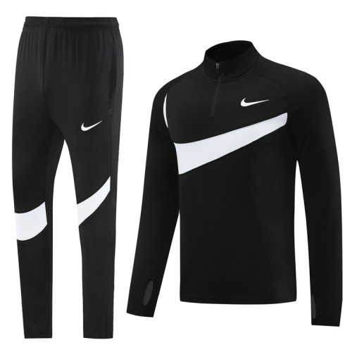 AB02 Black MEN 1/4 Zipper TrackSuit