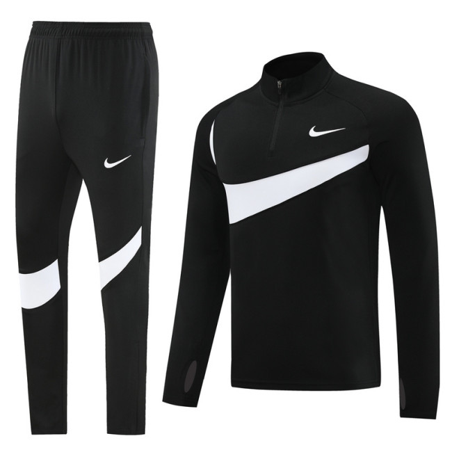 NB07 Black MEN 1/4 Zipper TrackSuit