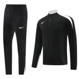 NB08 Black White MEN 1/4 Zipper TrackSuit