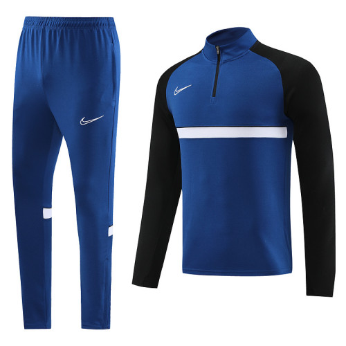 NB03 Navy Blue MEN 1/4 Zipper TrackSuit