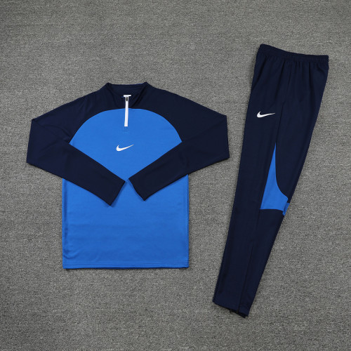 NB02 Royal Blue MEN 1/4 Zipper TrackSuit
