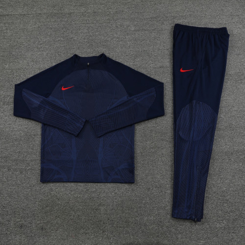 NB06 Navy Blue MEN 1/4 Zipper TrackSuit